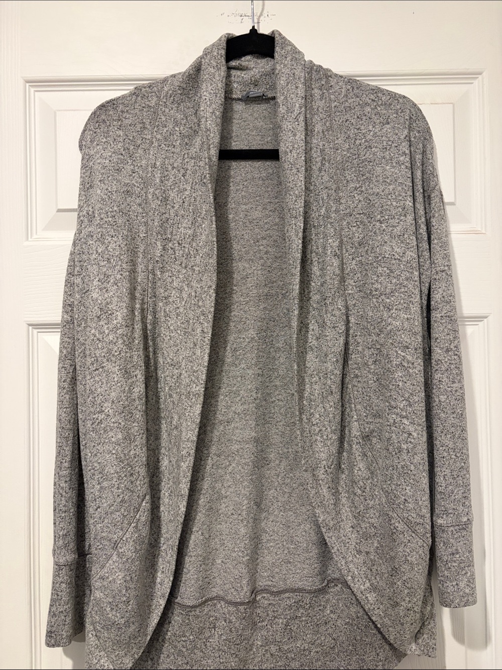aerie Women’s Shawl Collar Open-Front Cardigan - Heather Gray Medium